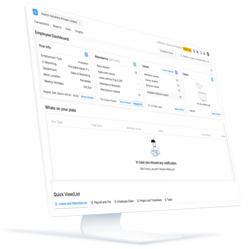 Accounting services, HRM-Payroll automation & compliance managed through a unified app